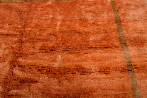 Gabbeh Orange Hand Knotted 100 X 121  Area Rug 100-105896 Image 10