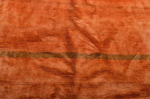 Gabbeh Orange Hand Knotted 100 X 121  Area Rug 100-105896 Image 12