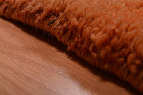 Gabbeh Orange Hand Knotted 100 X 121  Area Rug 100-105896 Image 13