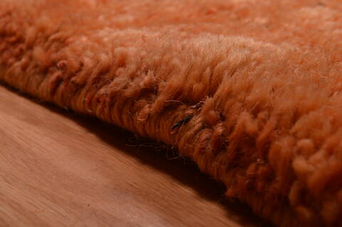 Gabbeh Orange Hand Knotted 100 X 121  Area Rug 100-105896 Image 14