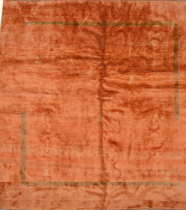 Gabbeh Orange Hand Knotted 100 X 121  Area Rug 100-105896 Image 0