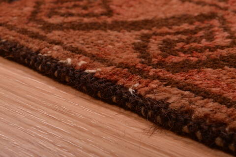 Baluch Brown Hand Knotted 210 X 47  Area Rug 100-105903 Image 11