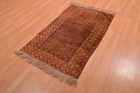 Baluch Brown Hand Knotted 210 X 47  Area Rug 100-105903 Image 2