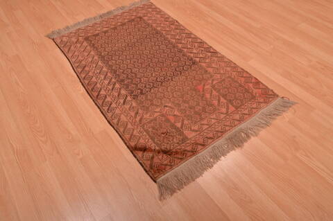 Baluch Brown Hand Knotted 210 X 47  Area Rug 100-105903 Image 5