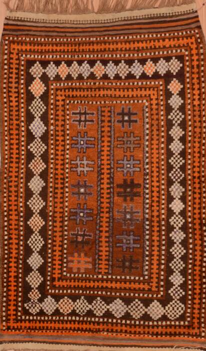 Baluch Brown Hand Knotted 210 X 47  Area Rug 100-105903 Image 0