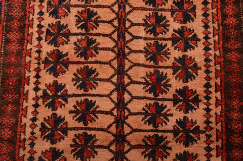 Baluch Beige Hand Knotted 30 X 48  Area Rug 100-105909 Image 8