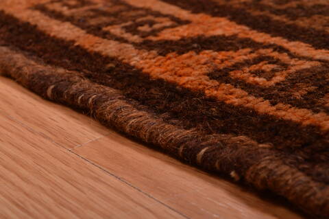 Baluch Brown Hand Knotted 30 X 47  Area Rug 100-105911 Image 10