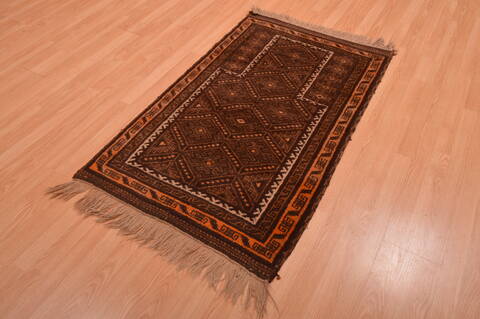 Baluch Brown Hand Knotted 30 X 47  Area Rug 100-105911 Image 2