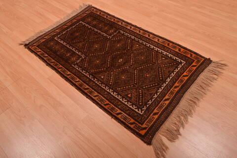 Baluch Brown Hand Knotted 30 X 47  Area Rug 100-105911 Image 3