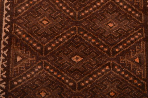 Baluch Brown Hand Knotted 30 X 47  Area Rug 100-105911 Image 9