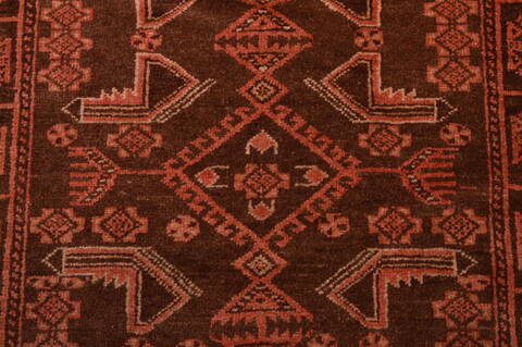 Baluch Brown Hand Knotted 29 X 45  Area Rug 100-105913 Image 9