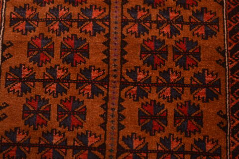 Baluch Brown Hand Knotted 30 X 47  Area Rug 100-105923 Image 10