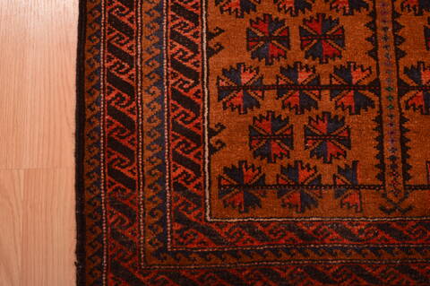 Baluch Brown Hand Knotted 30 X 47  Area Rug 100-105923 Image 11