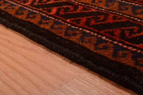 Baluch Brown Hand Knotted 30 X 47  Area Rug 100-105923 Image 13