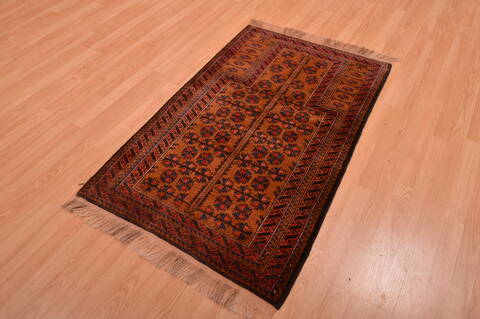 Baluch Brown Hand Knotted 30 X 47  Area Rug 100-105923 Image 2