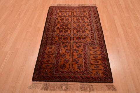 Baluch Brown Hand Knotted 30 X 47  Area Rug 100-105923 Image 4