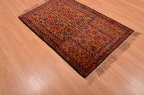 Baluch Brown Hand Knotted 30 X 47  Area Rug 100-105923 Image 6