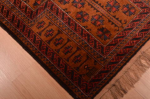 Baluch Brown Hand Knotted 30 X 47  Area Rug 100-105923 Image 7