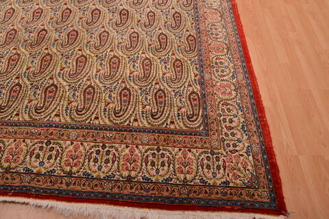 Yazd Green Hand Knotted 82 X 114  Area Rug 134-108985 Image 10