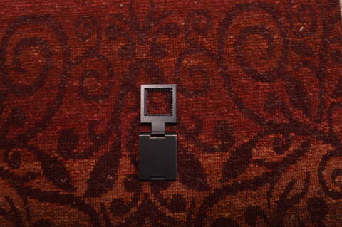 Modern Red Hand Knotted 16 X 17  Area Rug 100-108989 Image 6