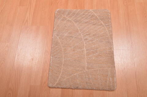 Modern Beige Hand Knotted 14 X 20  Area Rug 100-108990 Image 1