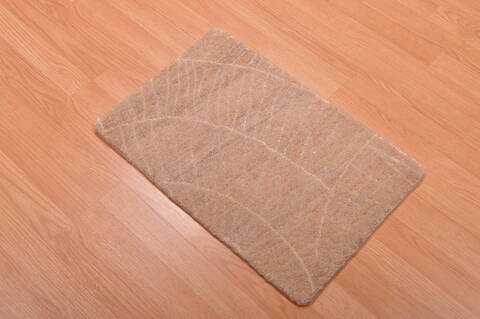 Modern Beige Hand Knotted 14 X 20  Area Rug 100-108990 Image 3