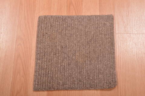 Modern Beige Square Hand Knotted 10 X 10  Area Rug 100-108991 Image 1