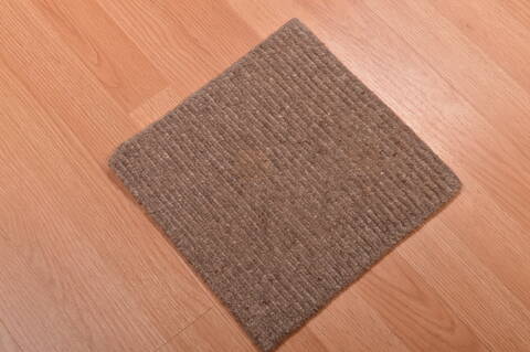 Modern Beige Square Hand Knotted 10 X 10  Area Rug 100-108991 Image 4