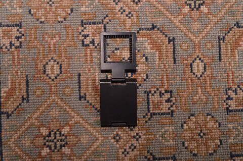 Indo-Persian Green Square Hand Knotted 16 X 20  Area Rug 100-108992 Image 7