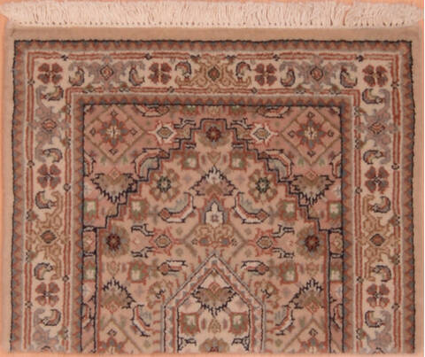 Indo-Persian Beige Square Hand Knotted 16 X 21  Area Rug 100-108993 Image 0