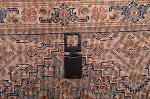 Indo-Persian Green Square Hand Knotted 16 X 21  Area Rug 100-108994 Image 7