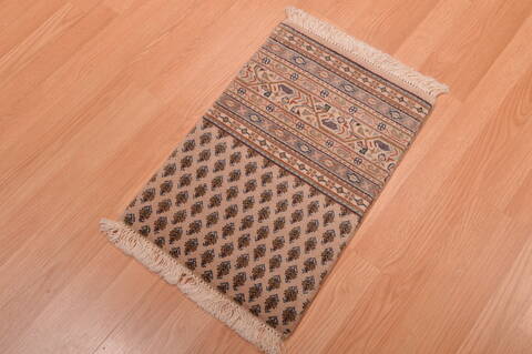 Botemir Beige Hand Knotted 14 X 20  Area Rug 100-108995 Image 5