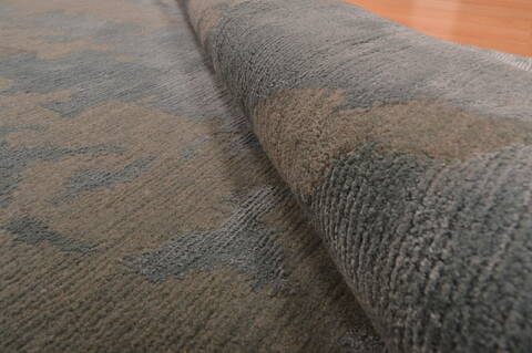 Modern Blue Hand Knotted 26 X 40  Area Rug 100-108997 Image 7