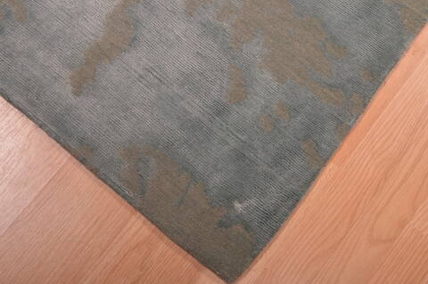 Modern Blue Hand Knotted 26 X 40  Area Rug 100-108997 Image 9