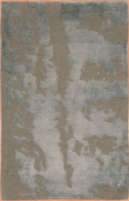 Modern Blue Hand Knotted 26 X 40  Area Rug 100-108997 Image 0
