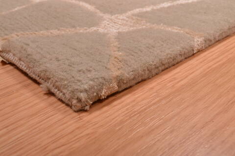 Modern Blue Hand Knotted 20 X 30  Area Rug 100-109000 Image 6