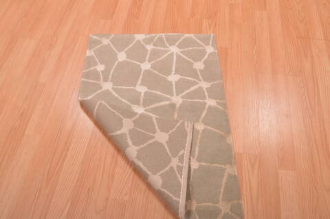 Modern Blue Hand Knotted 20 X 30  Area Rug 100-109000 Image 7