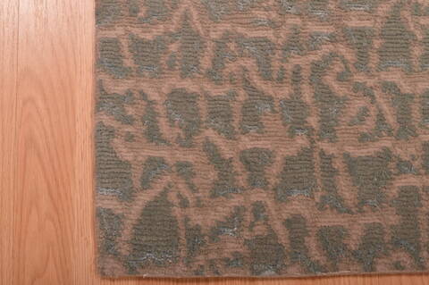Modern Blue Hand Knotted 27 X 40  Area Rug 100-109001 Image 6