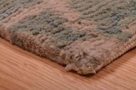 Modern Blue Hand Knotted 27 X 40  Area Rug 100-109001 Image 8