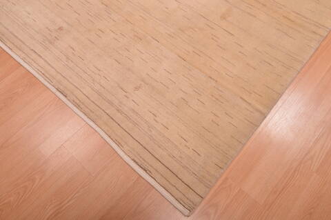 Gabbeh Beige Hand Knotted 52 X 87  Area Rug 100-109006 Image 10