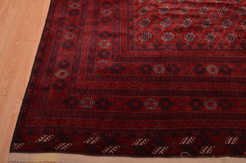 Khan Mohammadi Red Hand Knotted 98 X 128  Area Rug 100-109007 Image 12