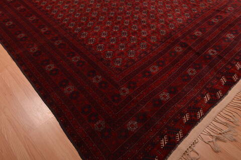 Khan Mohammadi Red Hand Knotted 98 X 128  Area Rug 100-109007 Image 13