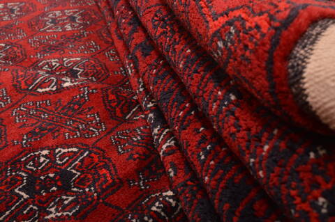Khan Mohammadi Red Hand Knotted 98 X 128  Area Rug 100-109007 Image 15