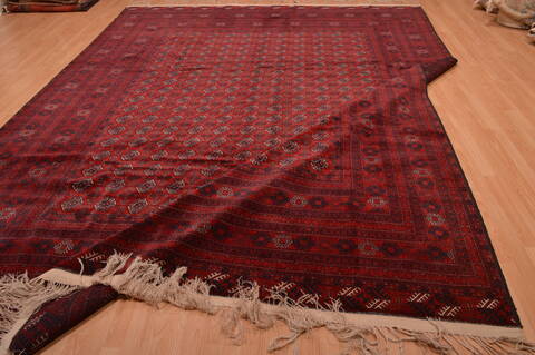 Khan Mohammadi Red Hand Knotted 98 X 128  Area Rug 100-109007 Image 1