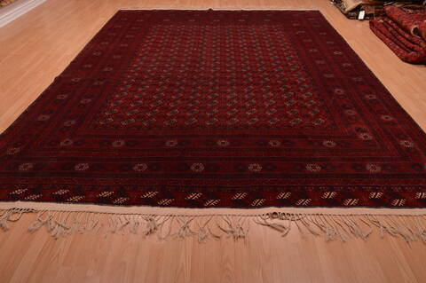Khan Mohammadi Red Hand Knotted 98 X 128  Area Rug 100-109007 Image 4