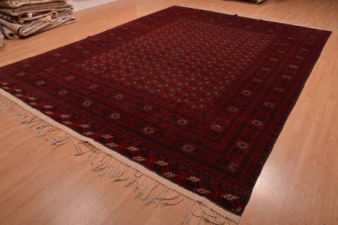 Khan Mohammadi Red Hand Knotted 98 X 128  Area Rug 100-109007 Image 5