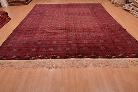 Khan Mohammadi Red Hand Knotted 98 X 128  Area Rug 100-109007 Image 7
