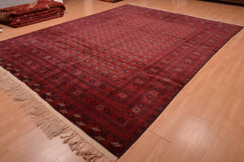 Khan Mohammadi Red Hand Knotted 98 X 128  Area Rug 100-109007 Image 9