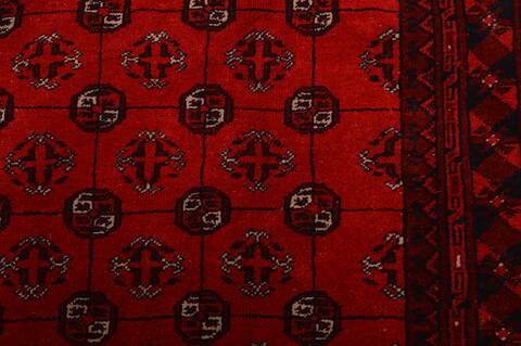 Khan Mohammadi Red Hand Knotted 84 X 110  Area Rug 100-109009 Image 13