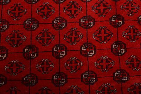 Khan Mohammadi Red Hand Knotted 84 X 110  Area Rug 100-109009 Image 14